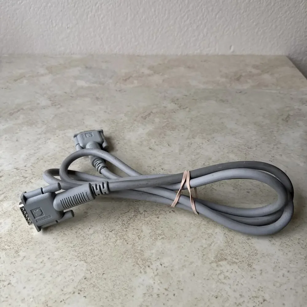 Apple Macintosh Color Display DB-15 Video Cable 6’ 590-4161-A RARE for Mac IIgs